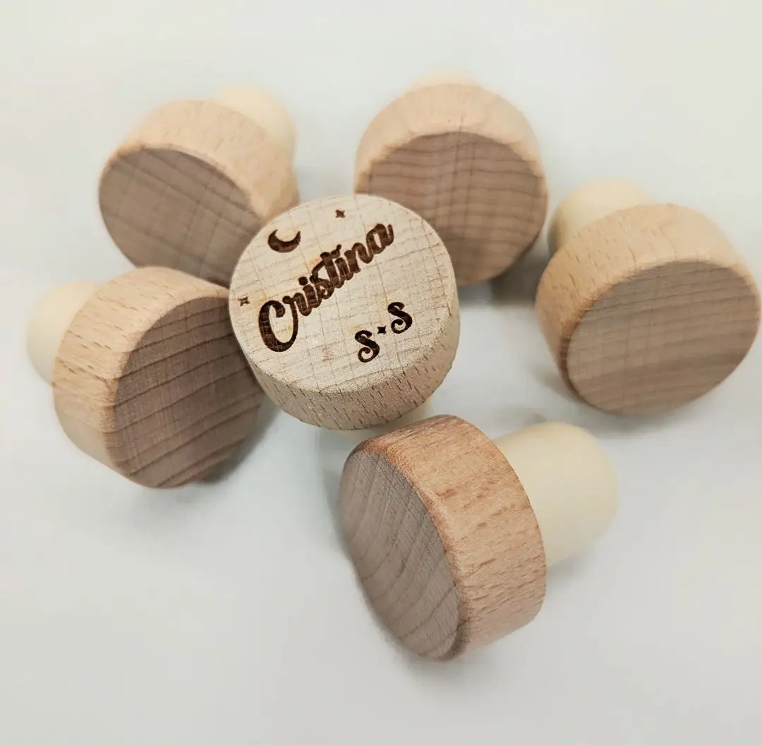 Tapón para botella de vino personalizado
